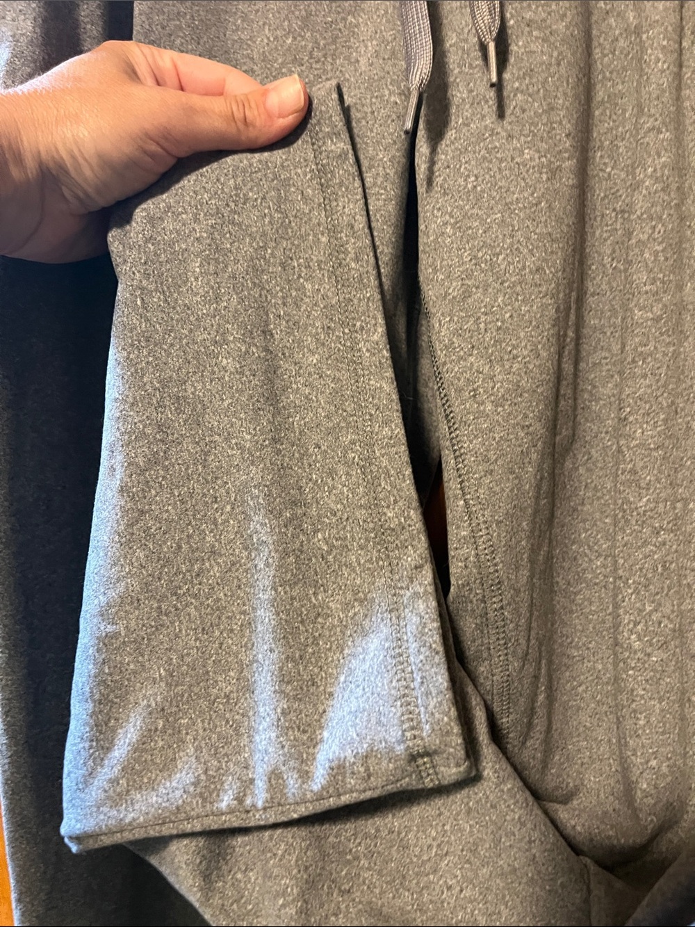 Free People Heather Gray Wide-Leg Knit Pull-On Pants - Picture 9 of 12